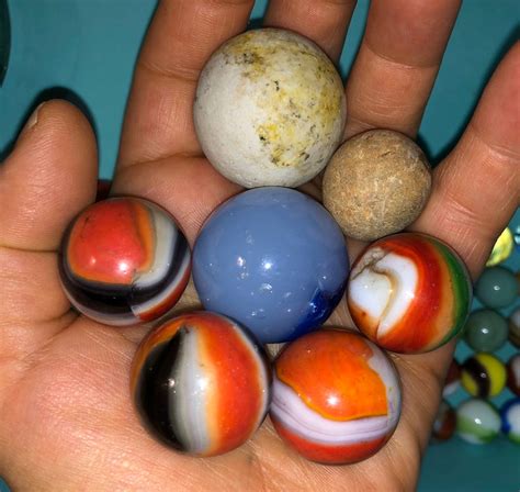 Vintage Marble King Akro Agate Shooter Marbles Clay Marbles Etsy