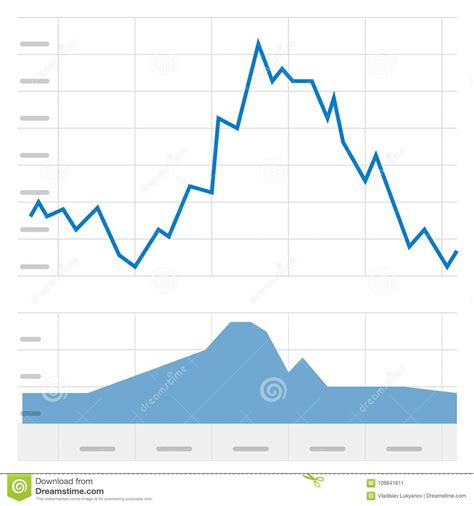 Stock Graph Vector Illustration Concept Of Trading Market Charts