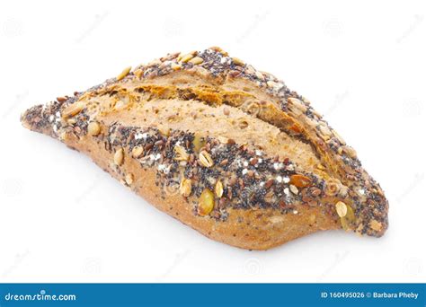 Whole Grain Roll stock photo. Image of diet, bread, brown - 160495026