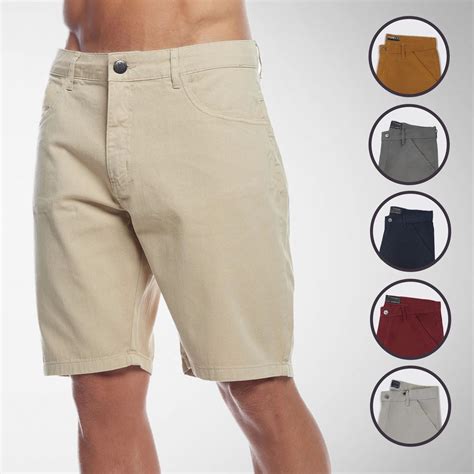 Bermuda Social Premium Masculina Algodão Sarja Short Brim Faz a Boa