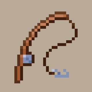 PIXEL-056 FISHING ROD | Pixel Art Design