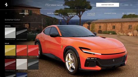 Build Your Own 2023 Ferrari Purosangue With Online Configurator Tool