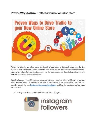 Proven Ways To Drive Traffic To Your New Online Store