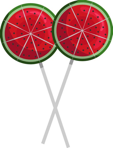 Watermelon Candy Illustration Vector On White Background 13817097