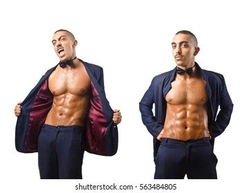 Naked Dancer Isolated On White Stock Photo 565714444 Shutterstock