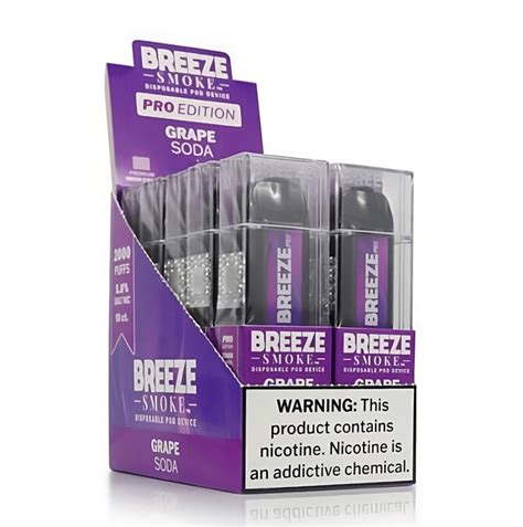 Breeze Pro Vape Flavor Grape Soda 6000 Puffs