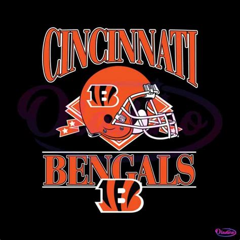 Cincinnati Bengals Helmet Logo Svg Digital Download - Oladino