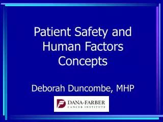 PPT A Systems And Human Factors Approach To Patient Safety PowerPoint