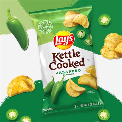 Lay S Kettle Cooked Sea Salt Cracked Pepper Flavored Potato Chips