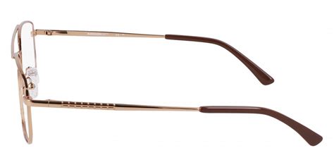 Marchon Nyc M Shiny Brown Eyeglasses