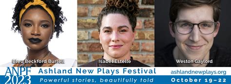 Ashland New Plays Festival Community Based New Play Development Theatre