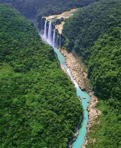 Qu Impresionante La Cascada De Tamul En San Luis Potos In