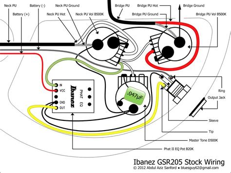 Ibanez bass electrical schematic