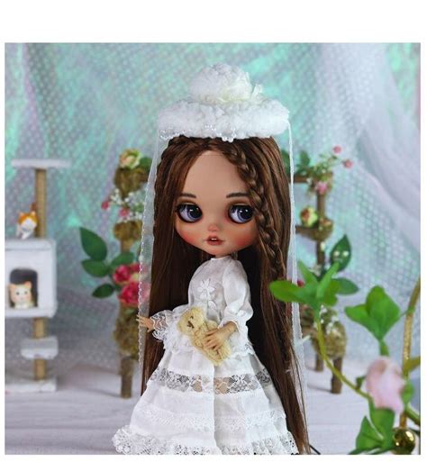 Monica Premium Custom Neo Blythe Doll With Brown Hair Tan Skin