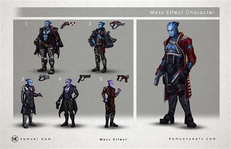 Mass Effect Asari Concept Art