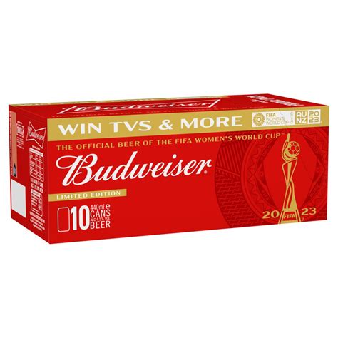 Budweiser Lager Beer Cans 10 X 440ml Bestway Wholesale