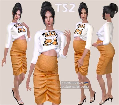 TS2 Pregnant Look SONECHKO Sims Pregnant Sims 4 Mods Clothes Sims