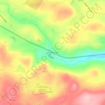 Greenfield Park topographic map, elevation, terrain