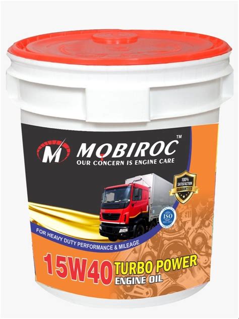 Mobiroc 15W40 Turbo Power Engine Oil Bucket Of 20 Litre At Rs 2600