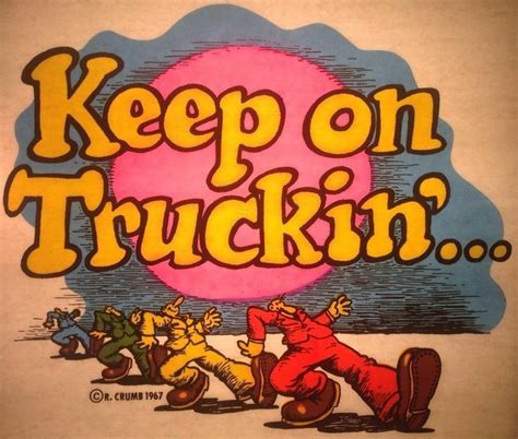 Vintage 1967 Keep On Truckin Iron On Transfer Art By Robert Crumb