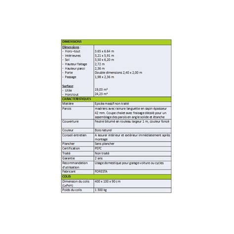 Habrita Foresta Garage Madriers Massifs Mm Surface Ext M