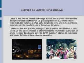 Buitrago De Lozoya Turismo PPT