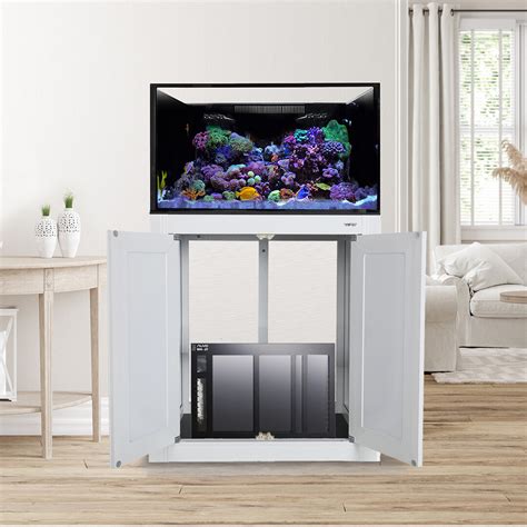 NUVO EXT 75 Gallon Reef Ready Aquarium White APS Stand RFS 27