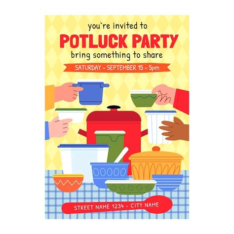 Office Potluck Flyer