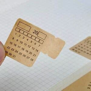 Blank Calendar Stickers Planner Stickers Journal Supplies - Etsy