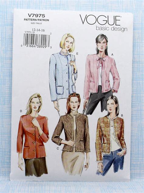 Vogue Sewing Pattern Misses Miss Easy Petite Etsy