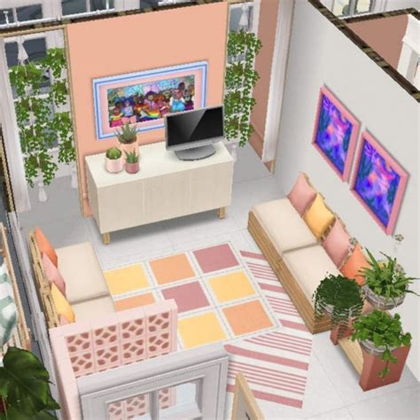 Casa De Mae Ou Pai De Planta The Sims Freeplay Sala E Cozinha