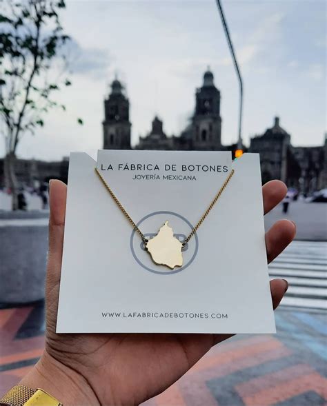 Collar Mapa Cdmx La Fábrica De Botones