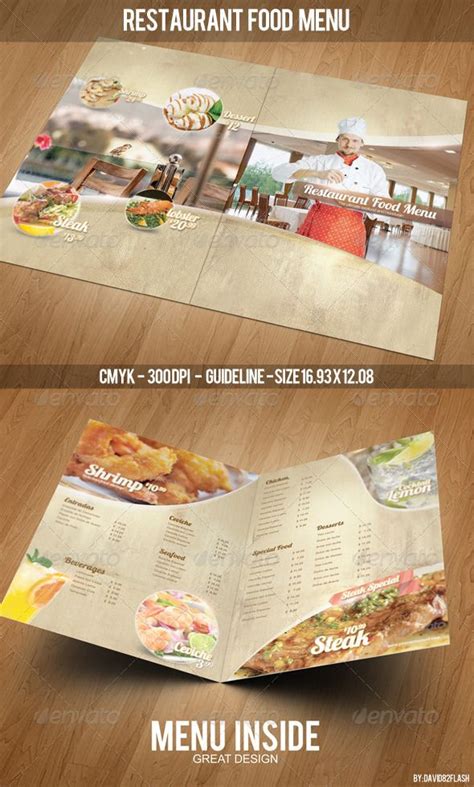 Restaurant Food Menu Template | Food menu template, Menu template, Food menu design