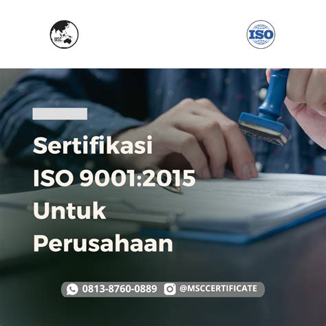 Apa Itu Sertifikat Iso Msc Certification