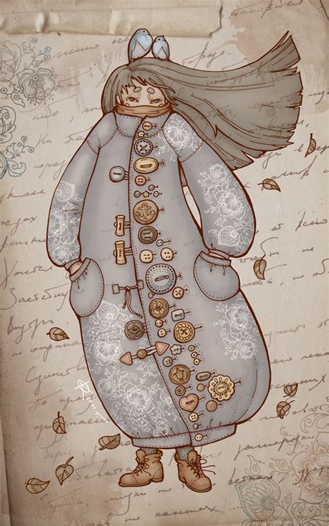 Иллюстрация На все пуговицы в стиле графика | Illustrators.ru