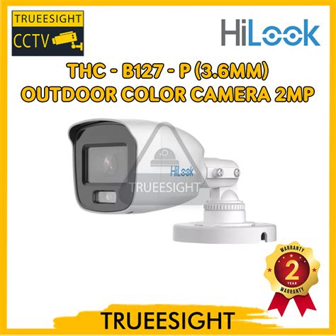 Jual BONUS BNC DC CCTV HILOOK FULL COLOR 2MP OUTDOOR THC B127 P