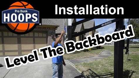 Leveling The Backboard - Pro Dunk Hoops - YouTube