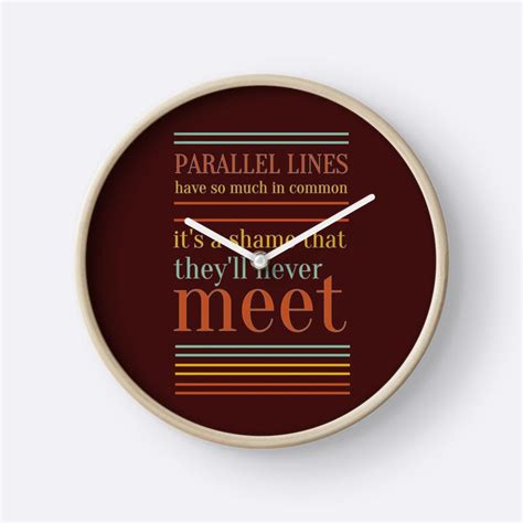 Parallel Lines Clock For Sale By Bubbliciousart Clock Clocks For