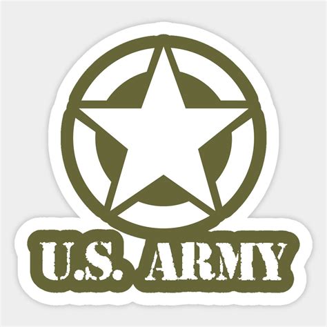 US Army Star Sticker Design