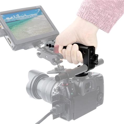 Niceyrig Hot Shoe Mango Superior Para C Mara Dslr Con Abrazadera De Varilla De In