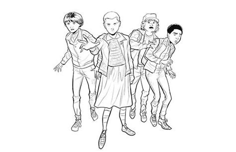 Desenhos Do Stranger Things Para Imprimir E Colorir