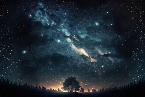 premium photo starfield   backdrop starry night sky   backdrop