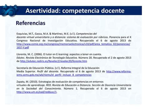 La Asertividad Una Competencia Docente Primordial Del Docente En L Nea