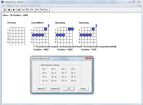 Midi Guitar Chords