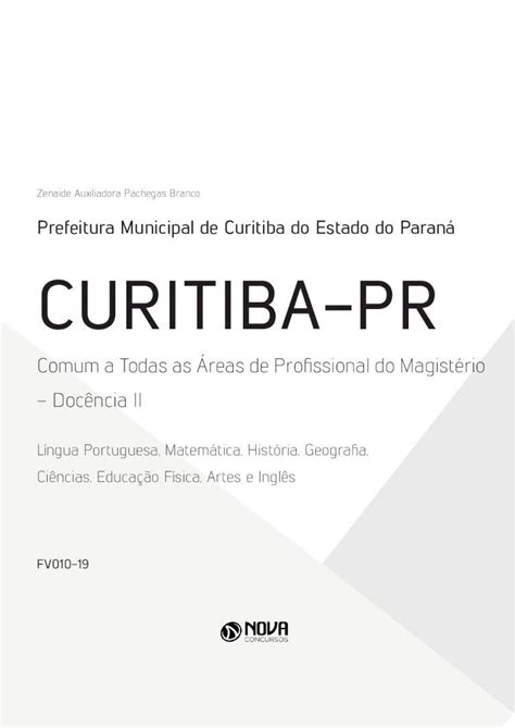 PDF Prefeitura Municipal de Curitiba do Estado do Paraná