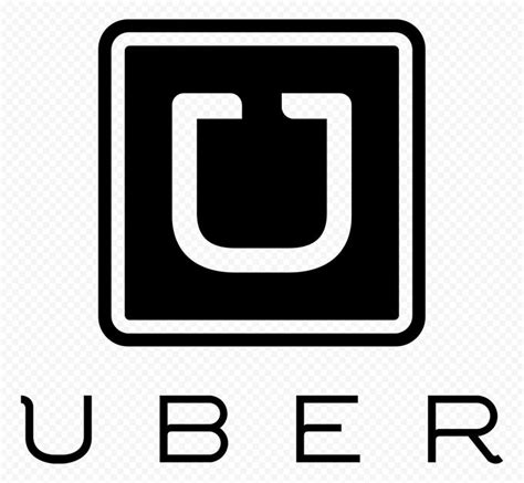 a black and white logo with the word uber on it