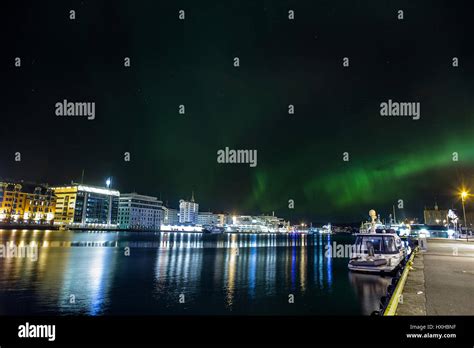 Spectacular northern lights in Bergen, Norway Stock Photo - Alamy