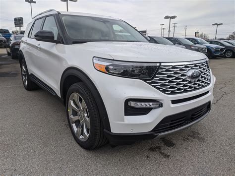 New 2020 Ford Explorer Platinum In Star White Metallic Tri Coat