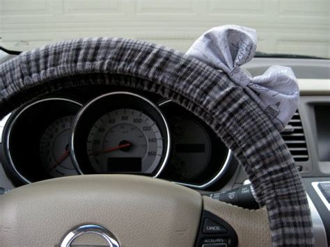 Sherlock Holmes In Gray Steering Wheel Cover With Matching Bow Via Etsy