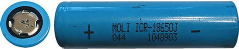 Moli Energy ICR-18650J Cell Specifications | Second Life Storage & Solar